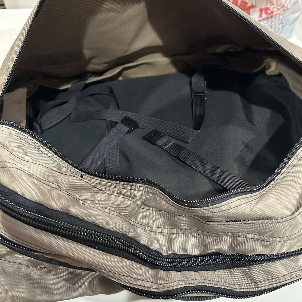 Vintage LL Bean 3 Way‎ Bag Briefcase, Backpack, Messenger Cross Body Bag Tan
